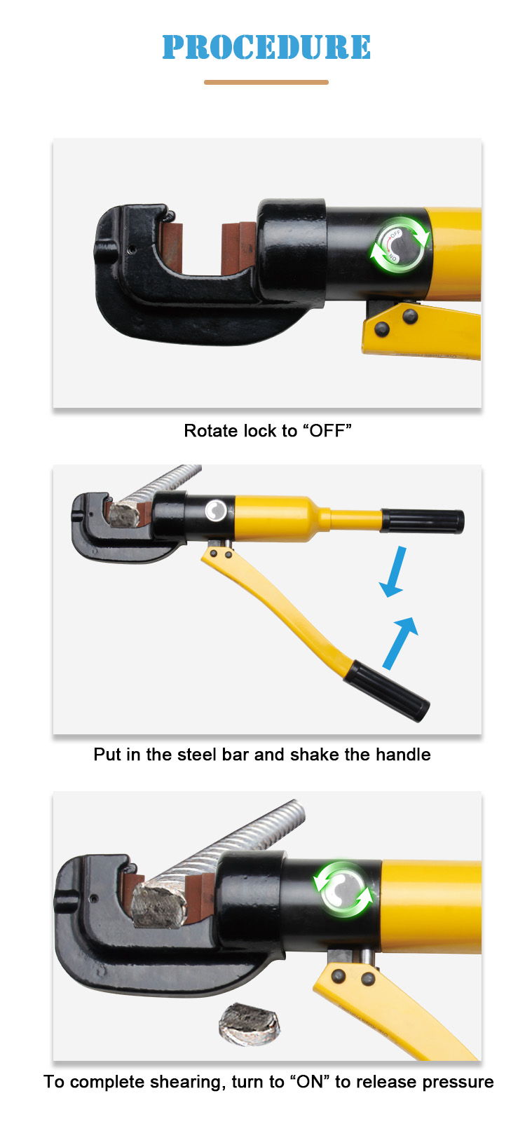 sc 25 manual hydraulic rebar cutter efficient hydraulic tools for cutting-3
