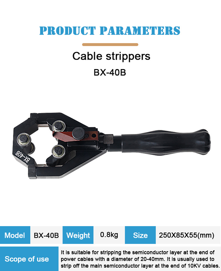 bx 40b cable knife stripping tools wire stripper-1