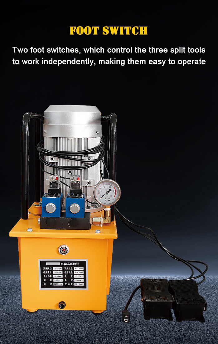 db150 z2 1500w high pressure hydraulic electric pump double acting-3