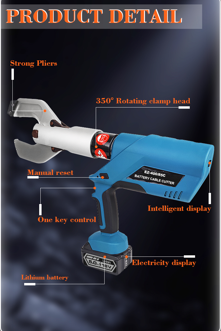 85c cutting crimping 2 in 1 battery electric powered hydraulic tool-6