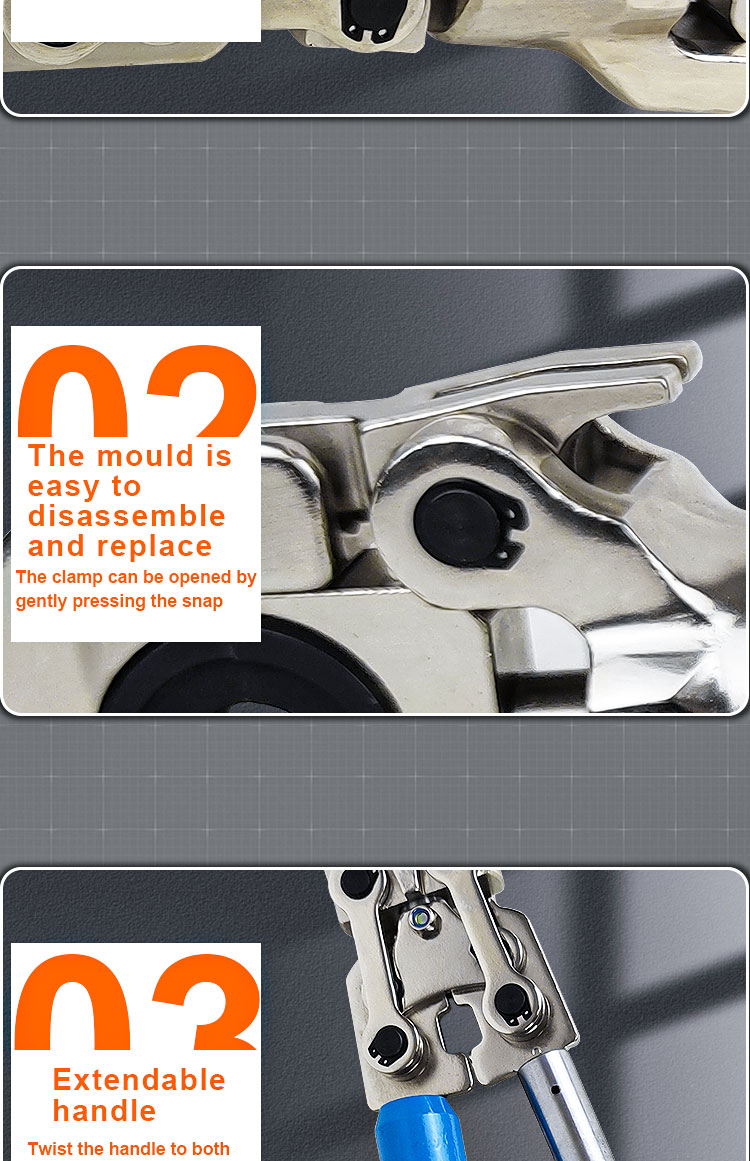 jt 1632 high pressure hand compression pressing plumbing tools manual hydraulic hose crimping tool-7