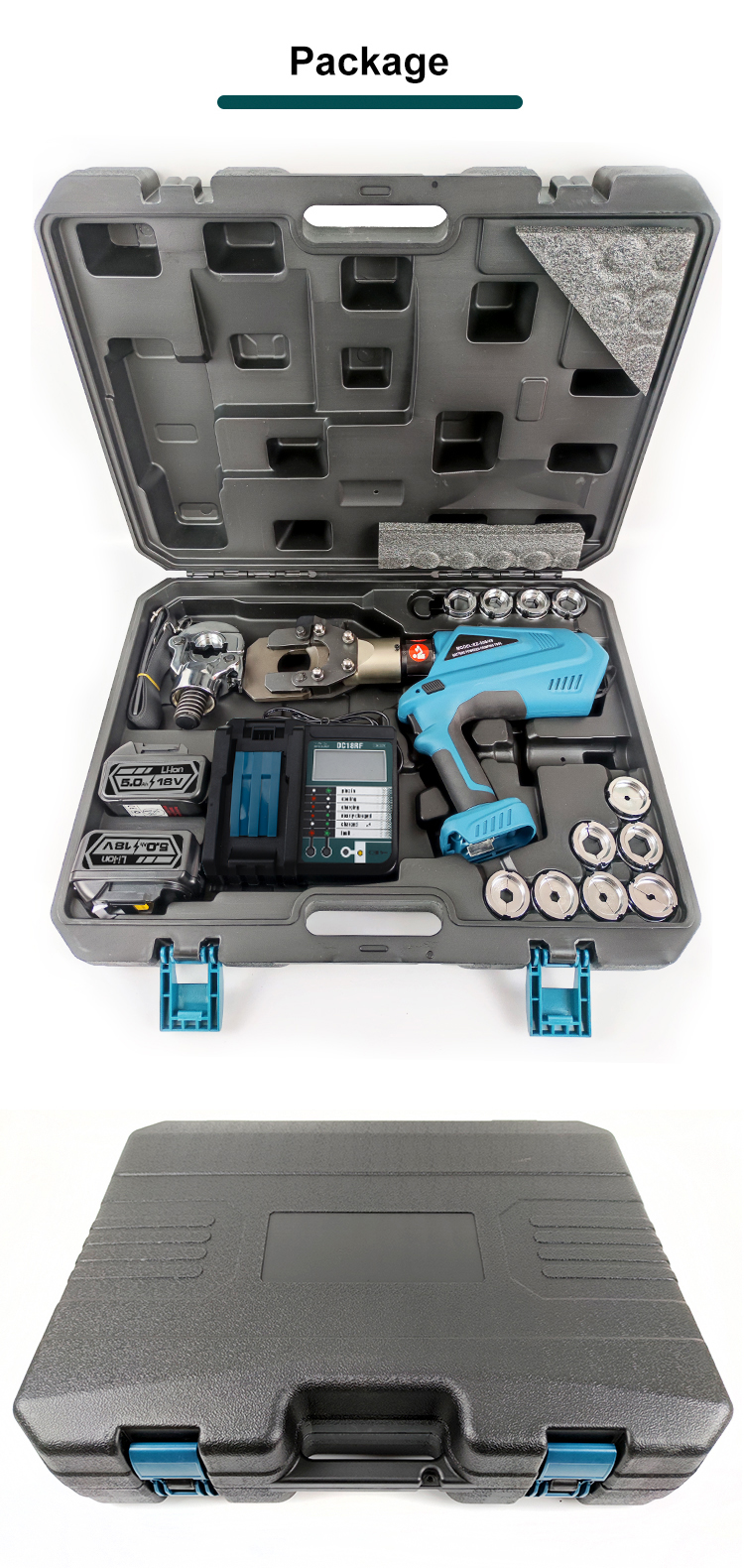 40 cutting crimping 2 in 1 battery electric powered hydraulic tool 40mm cable cutter748-12