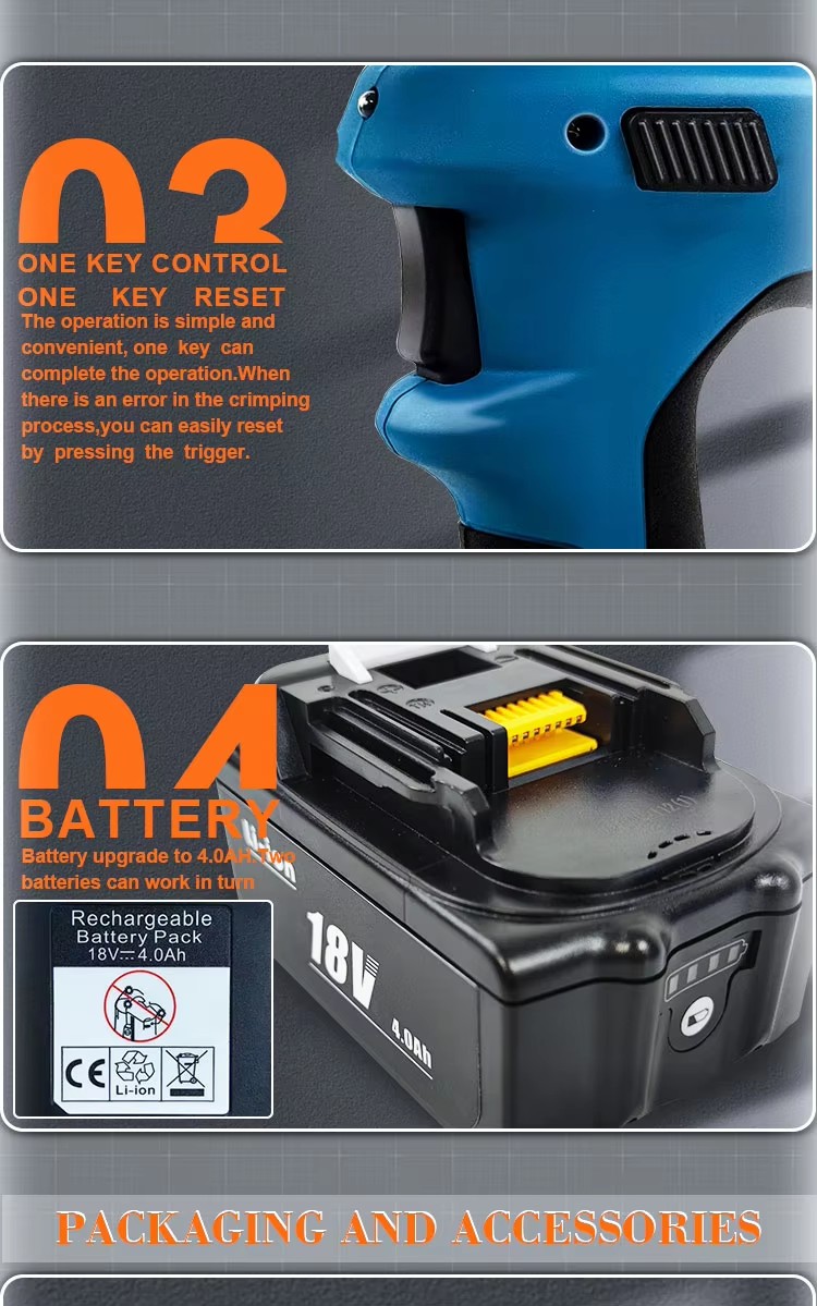 30c cutting crimping 2 in 1 battery electric powered hydraulic tool 30mm cable cutter-9