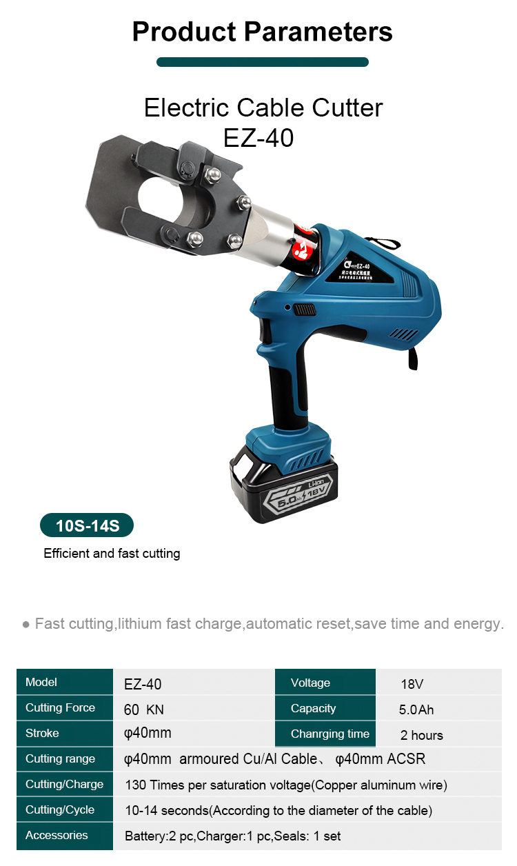 ez 40 battery powered hydraulic cable cutter-1
