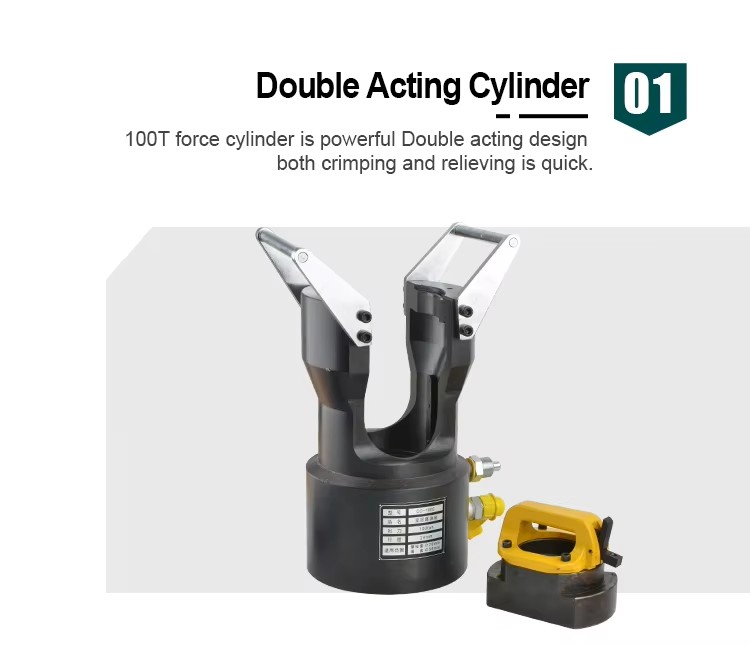 c0 100s heavy duty hydraulic compressor double action compression tool-5