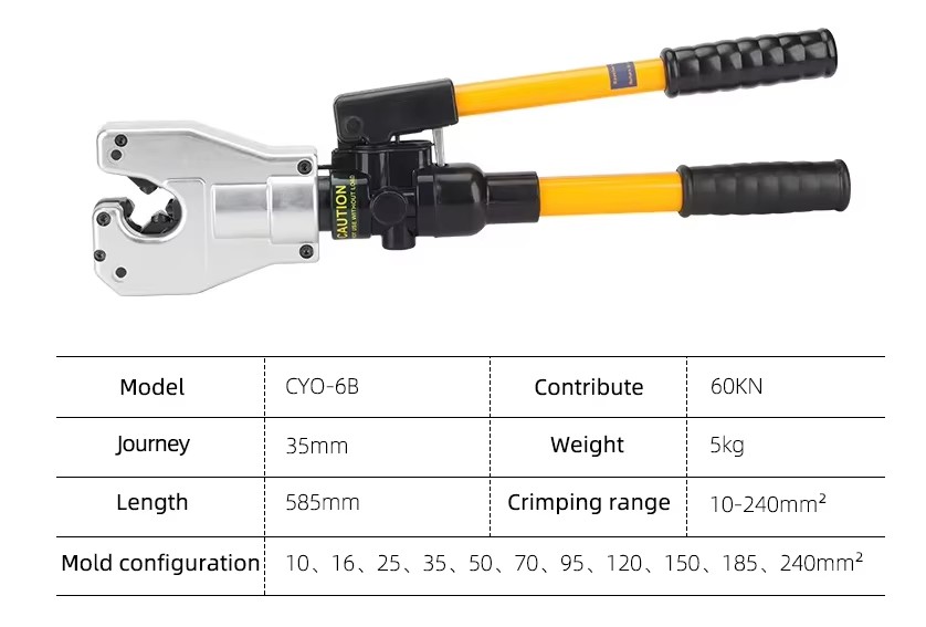 cyo 6b manual hydraulic crimping tool-1