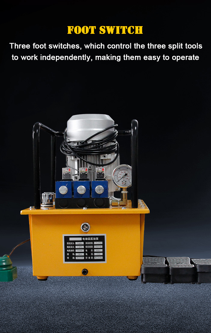 db150 z3 electric pump high pressure 700 bar three action hydraulic power pack-3