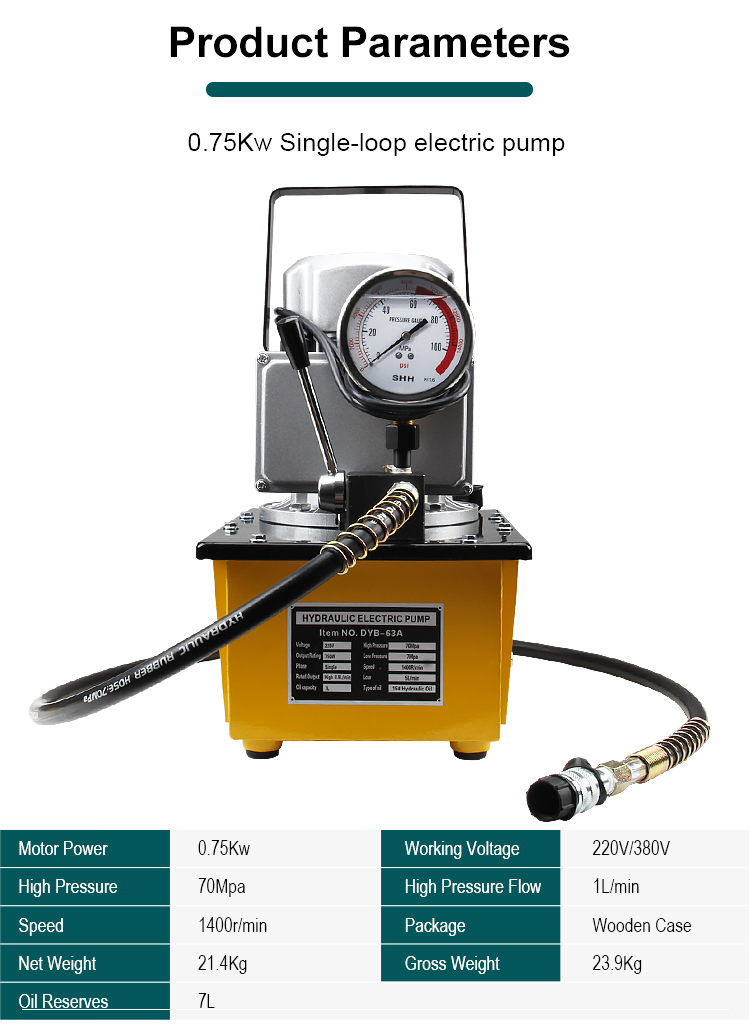 dyb 63a hydraulic electric pump with 700 bar working pressure-1