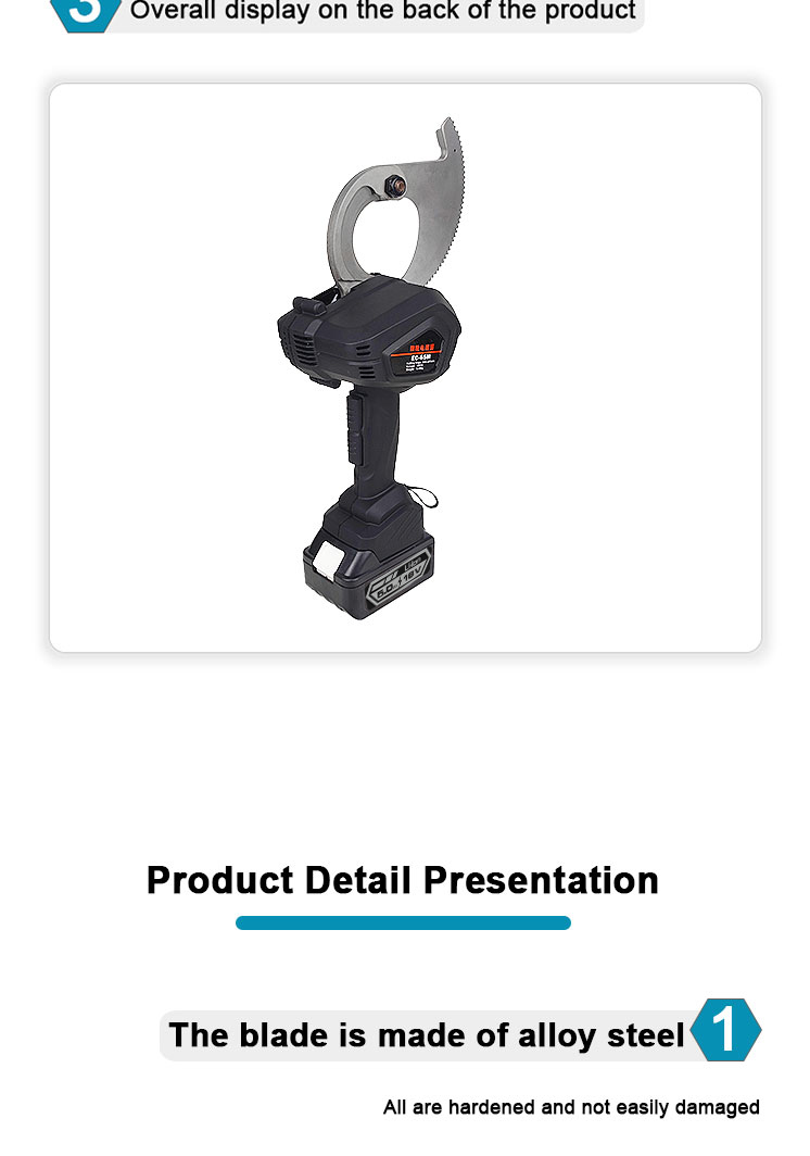 ec 65m battery powered electric ratchet cable cutter913-6