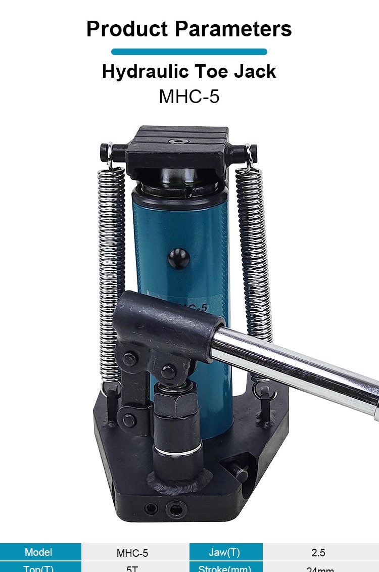 mhc 5 25ton mechanical claw type telescopic hydraulic toe jack-1