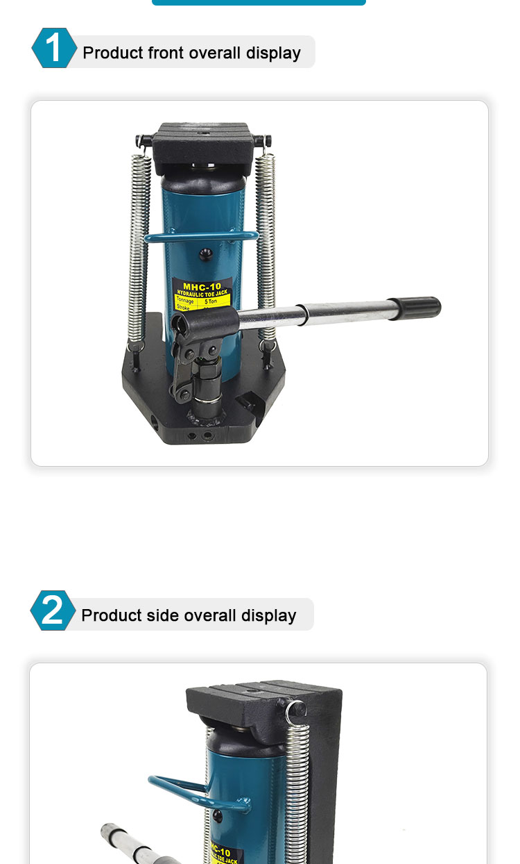 mhc 10 5ton mechanical claw type telescopic hydraulic toe lift jack for sale-4