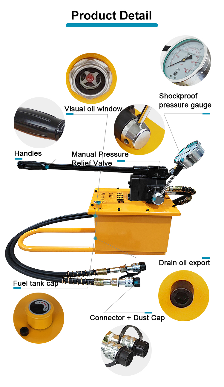 cp 150 double action hydraulic hand pump for industrial use-2