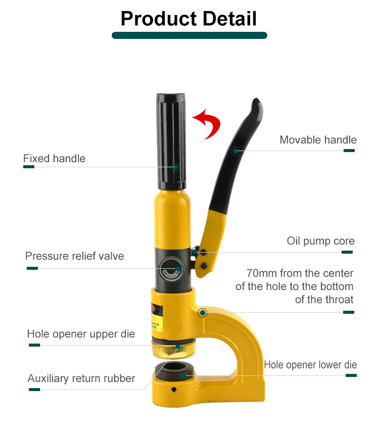 syd 25 hole digging manual hydraulic hole puncher punch tools-5
