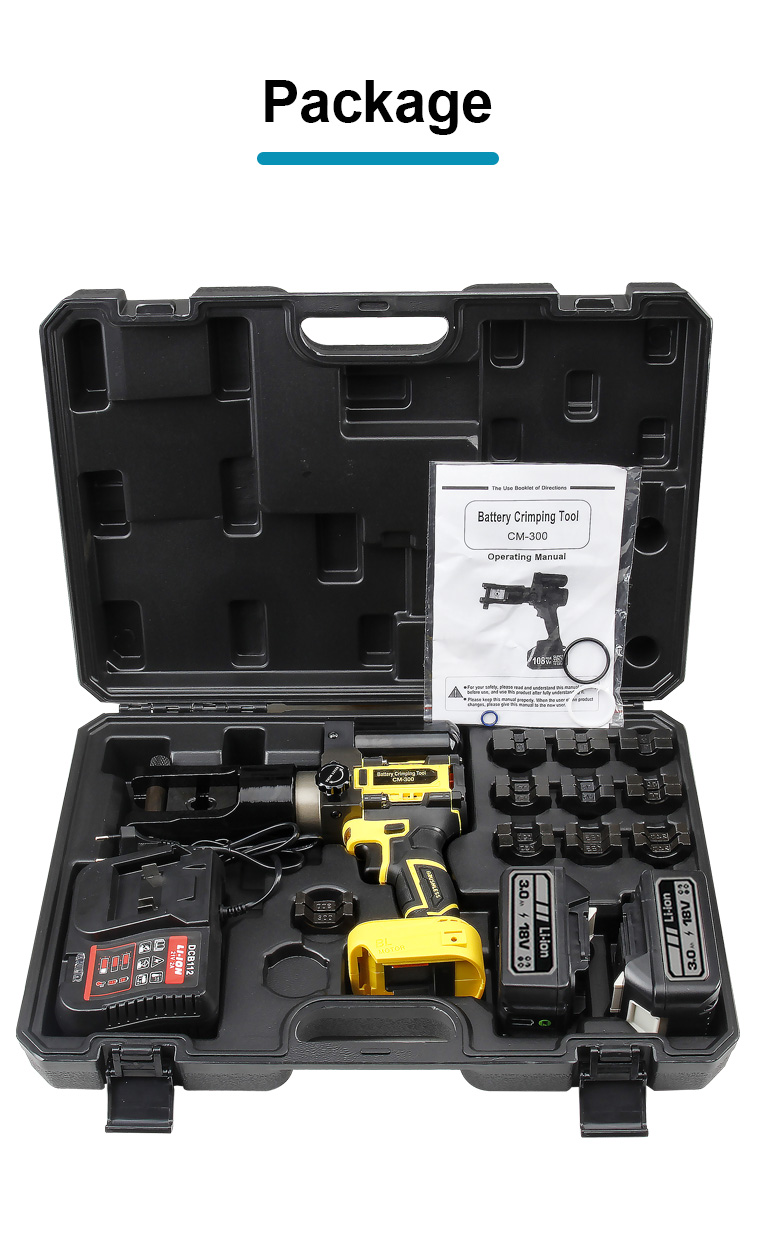 cm 300 rechargeable hydraulic clamp electro   hydraulic crimping tool-13
