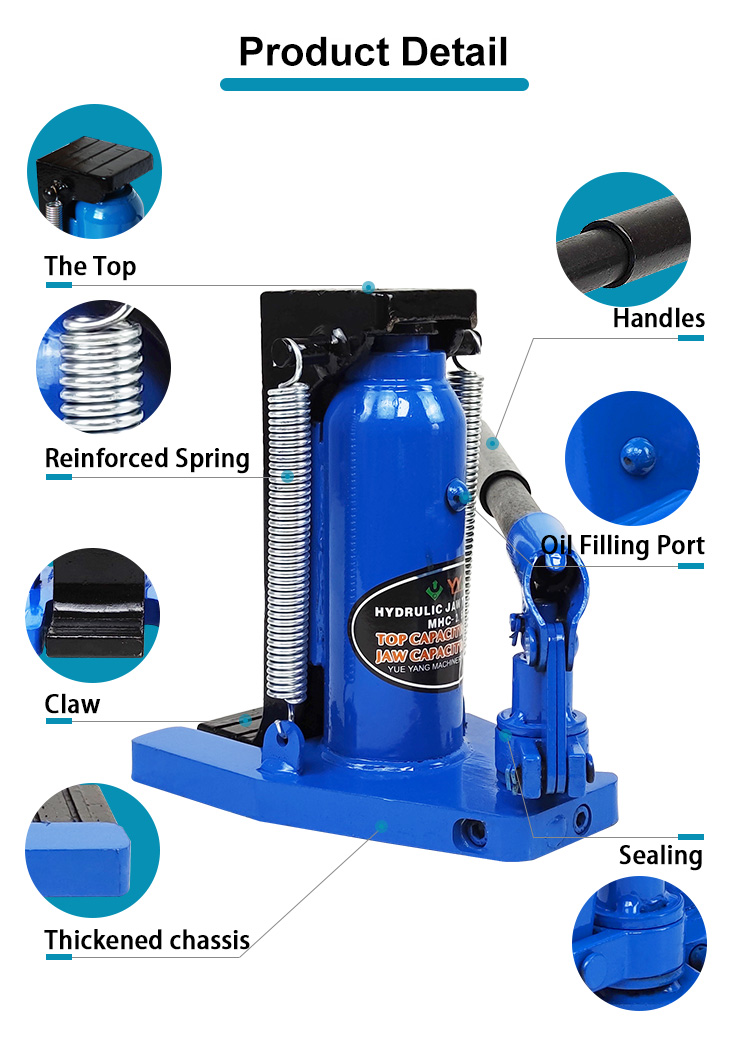 mhc 5 25ton mechanical claw type telescopic hydraulic toe lift jack for sale-2