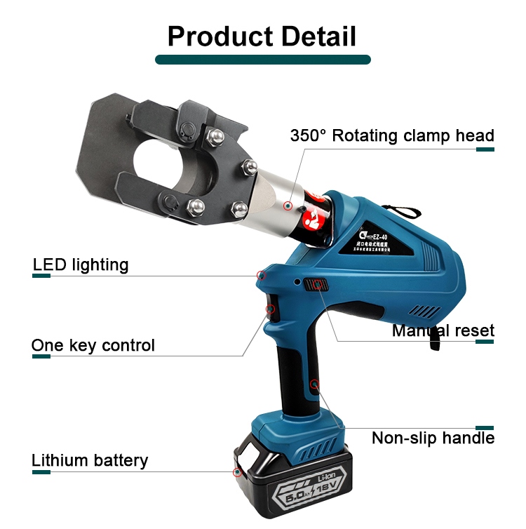 ez 40 battery powered hydraulic cable cutter-5