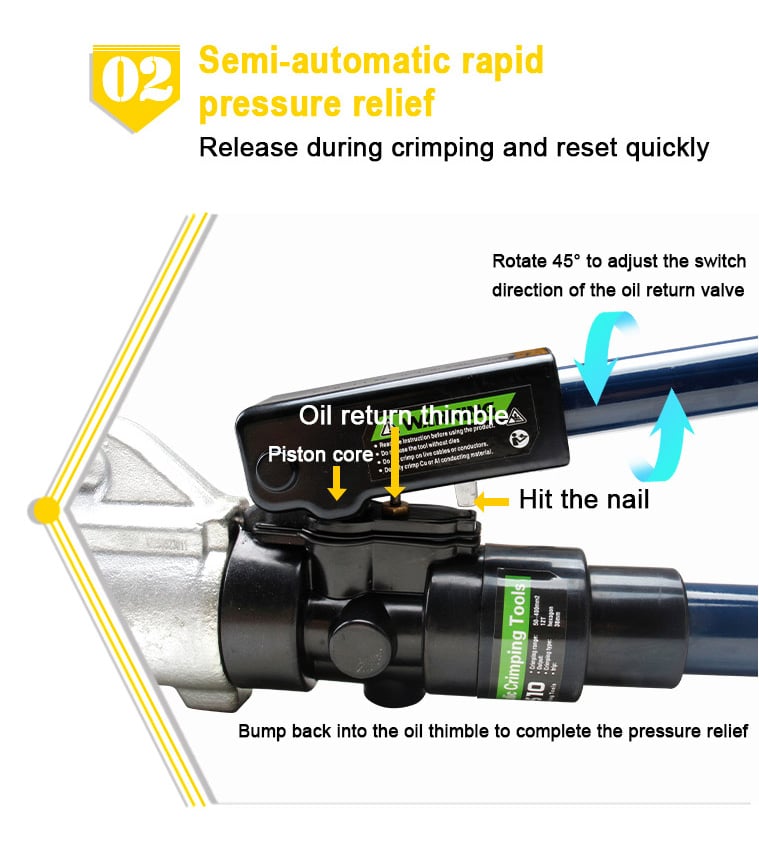 ep 510 hydraulic press tool manual hydraulic hose crimping tool-11