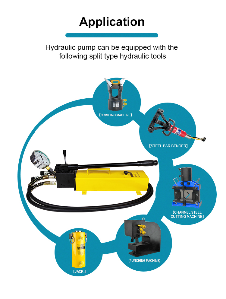 cp 800s hydraulic pump double acting high pressure hydraulic hand pump-3