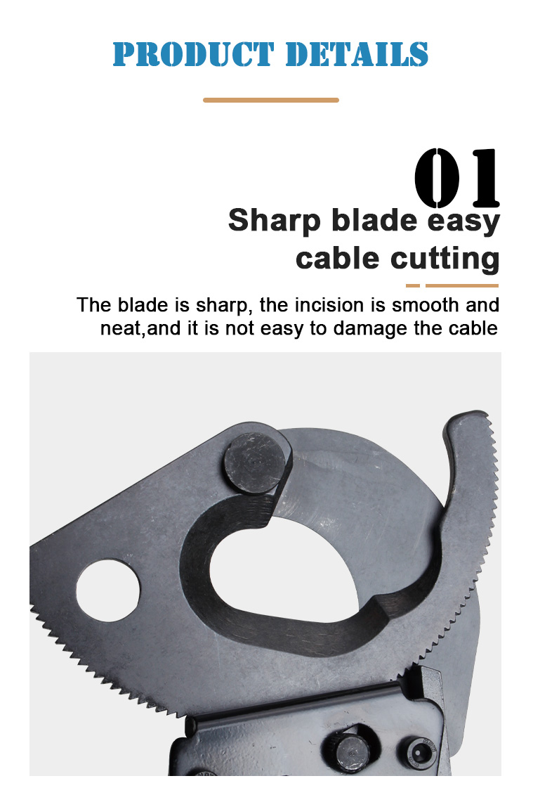 cc 400 heavy duty ratchet electric cable cutter tool armored cable wire cutter-8