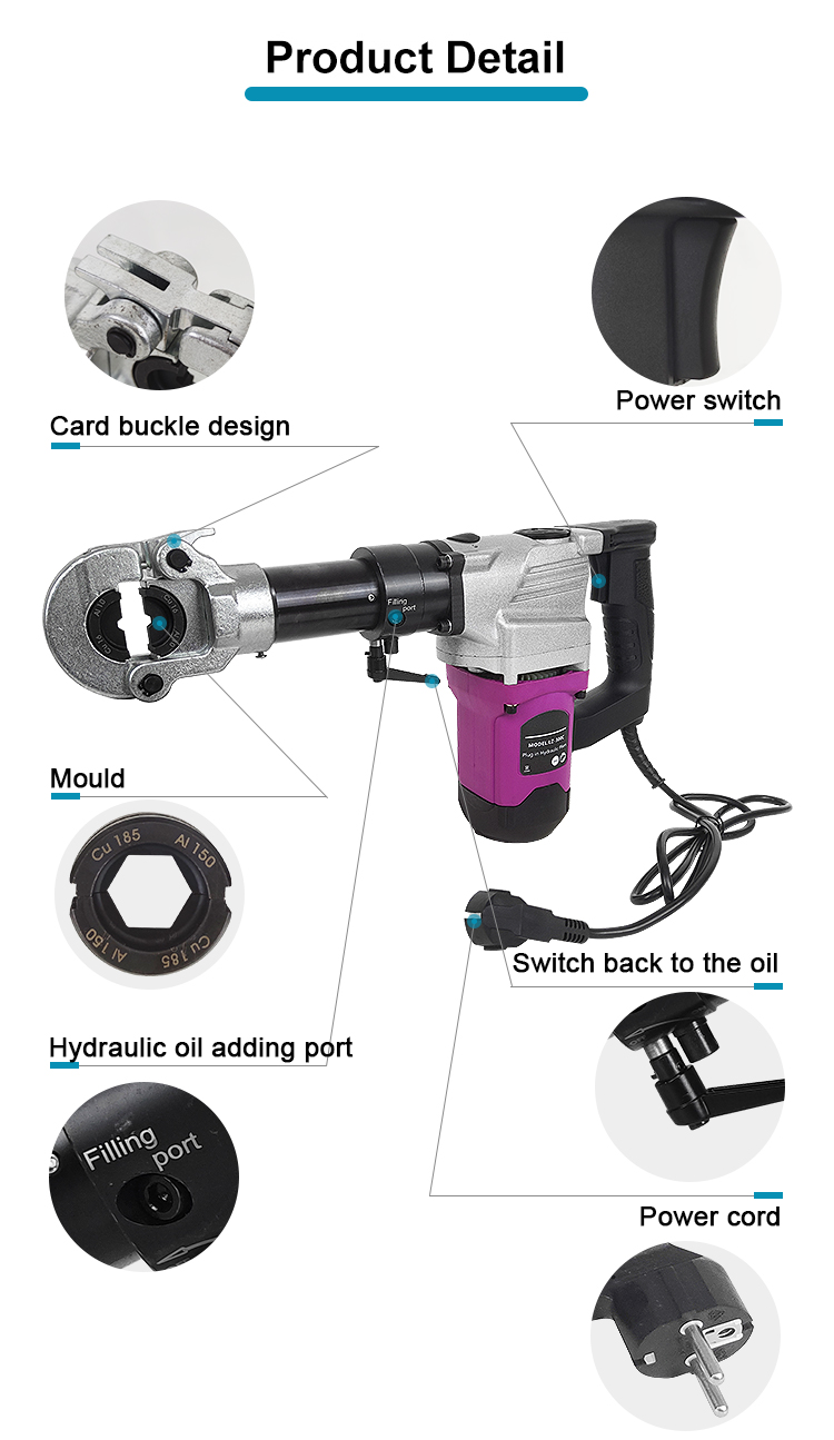 lz 300c electric cable lug crimping tool 300mm2 crimping tool-2