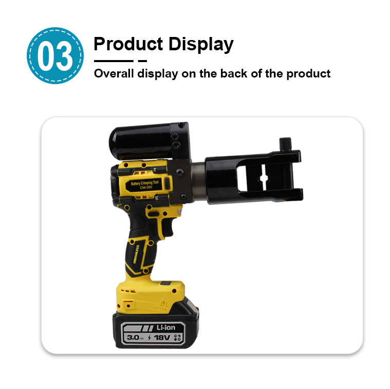 cm 300 rechargeable hydraulic clamp electro hydraulic crimping tool-6