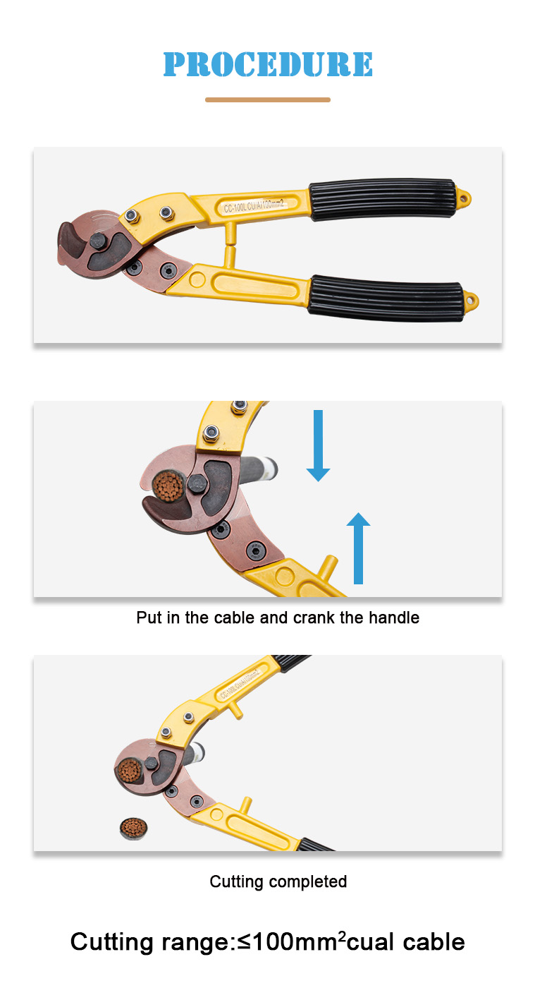 cc 100l ratchet cable cutter 100mm2 hand tools product-3