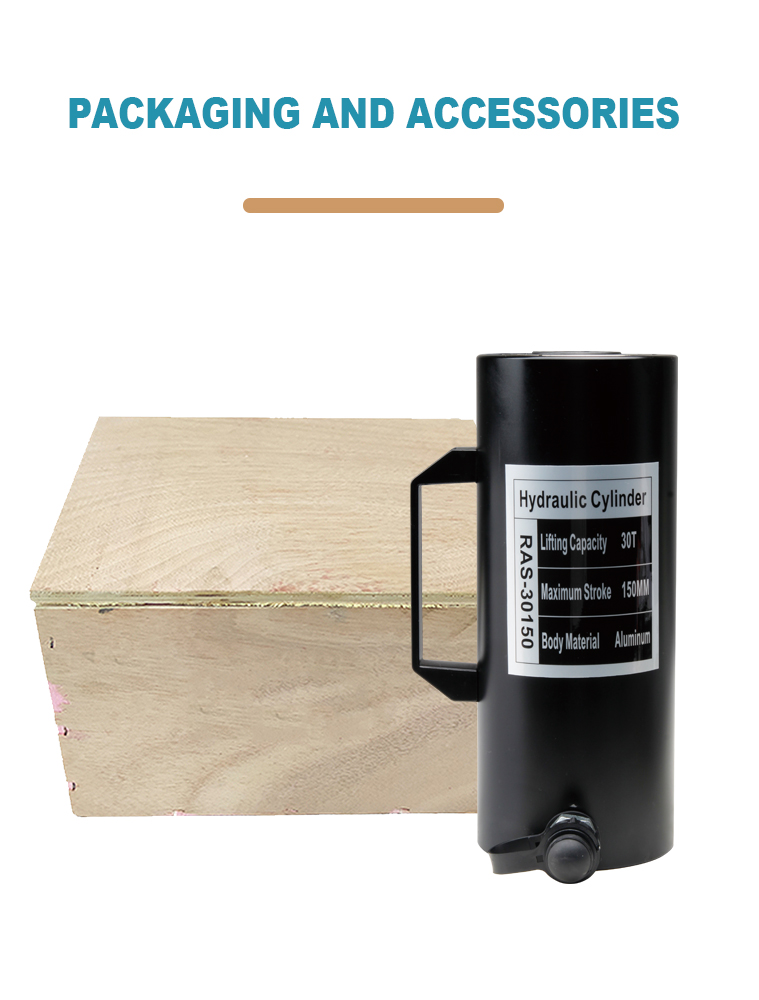ras 30150 single acting 30 ton aluminum hydraulic cylinder jack-10