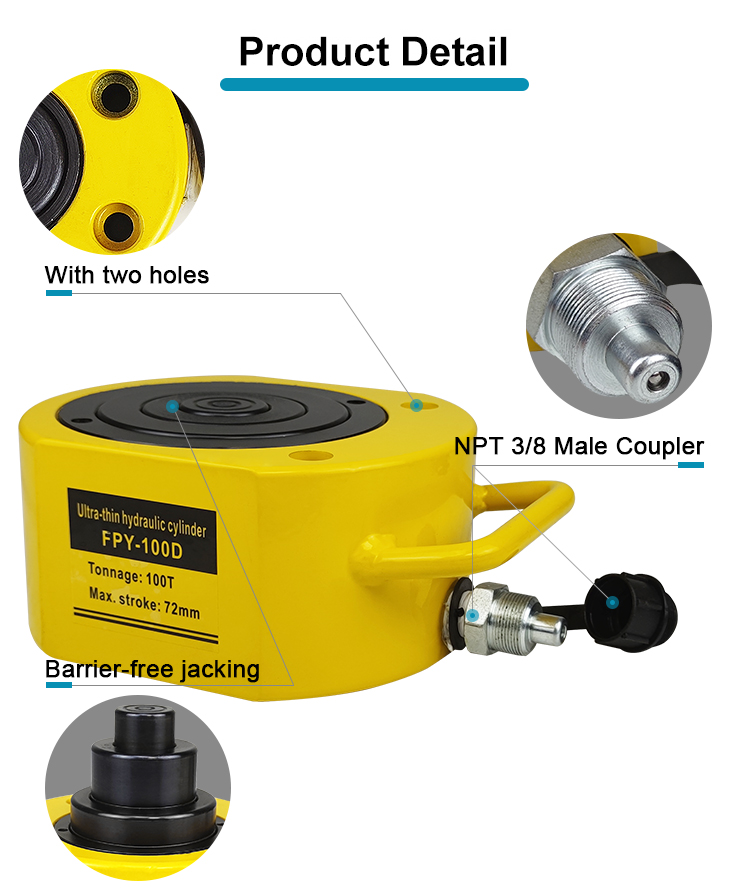 fpy 100d 100ton single acting multistage hydraulic cylinder price-2