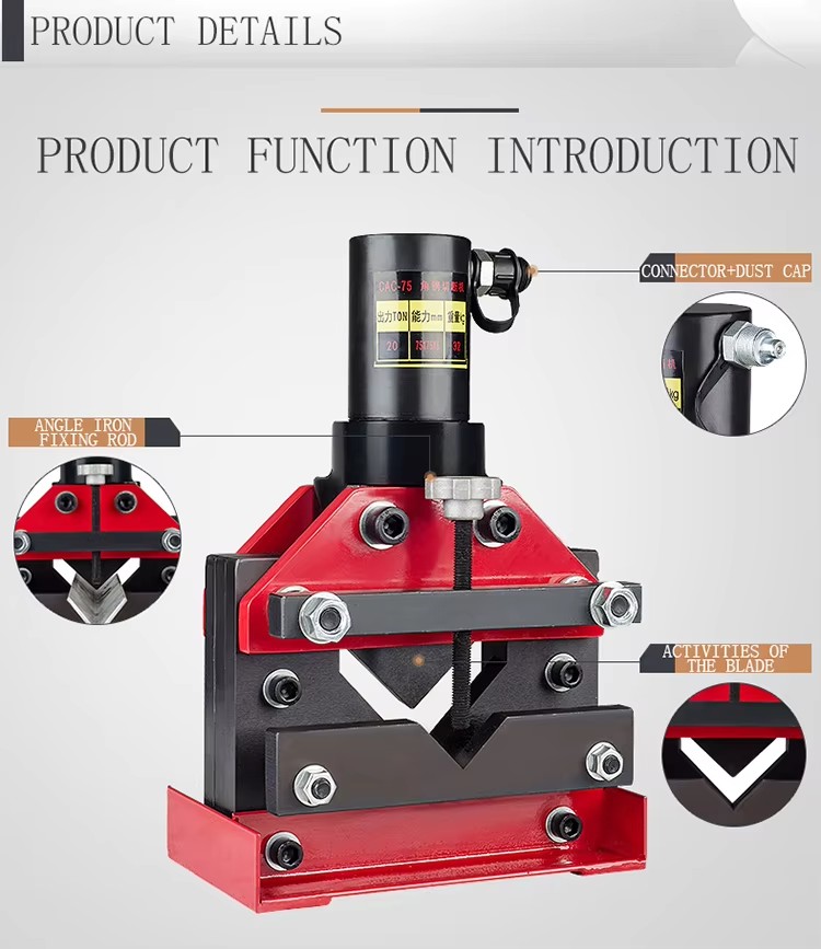 hot sale cac 75d hydraulic angle steel cutter-4