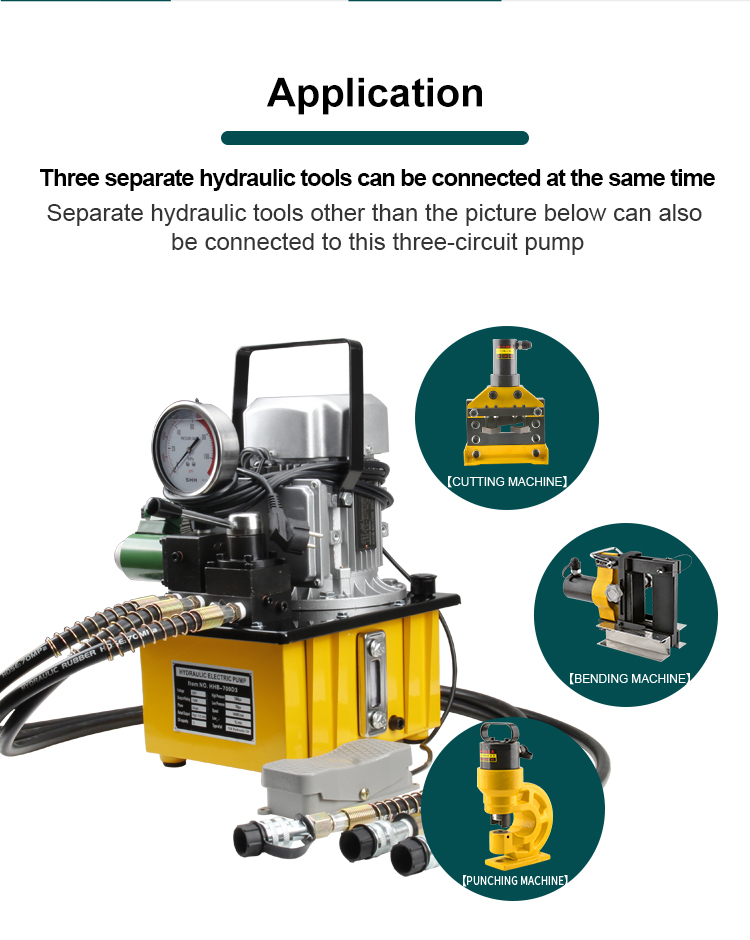 hhb 700d3 electric pump high pressure 700 bar three action hydraulic power source-2