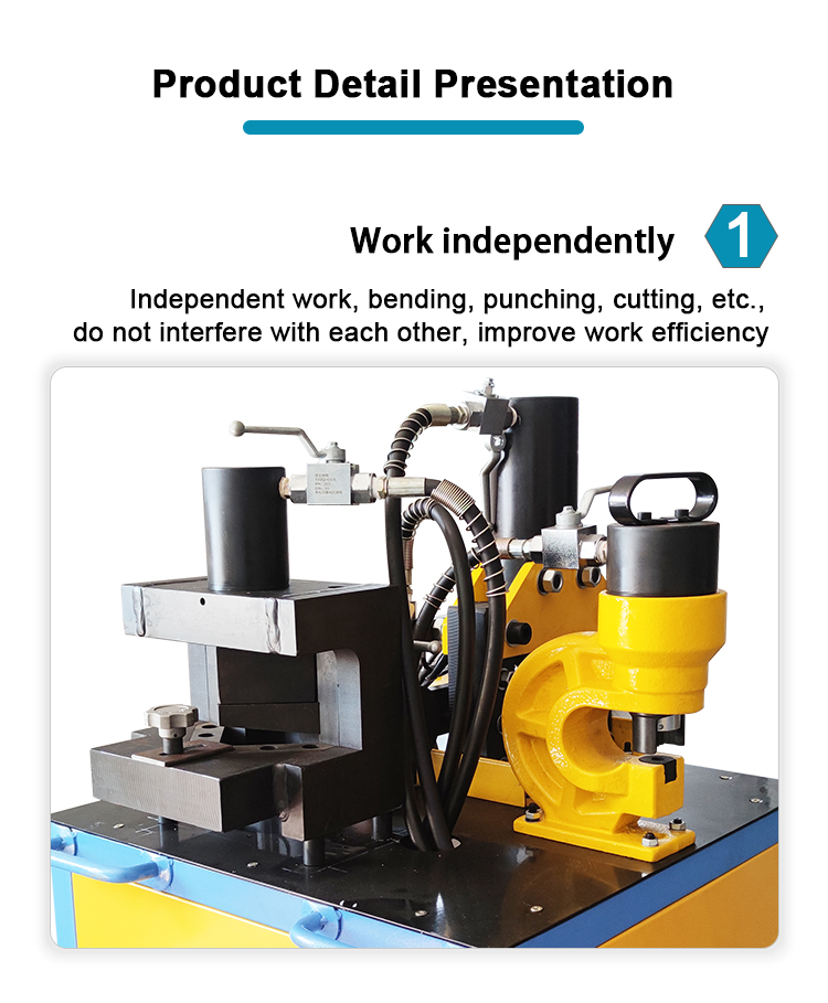 vhb 95 three in hydraulic angle steel cutting punching bending machine-8