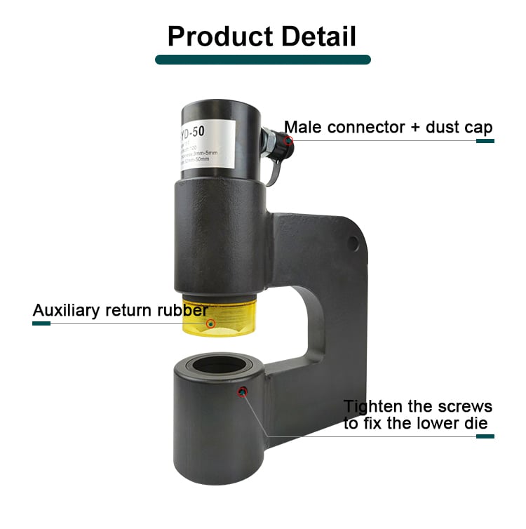 syd 50 portable hydraulic hole digger for stainless steel plate-2