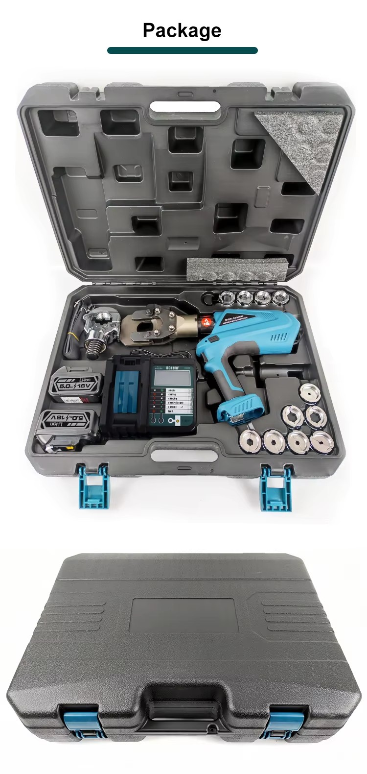 40 cutting crimping 2 in 1 battery electric powered hydraulic tool 40mm cable cutter-11