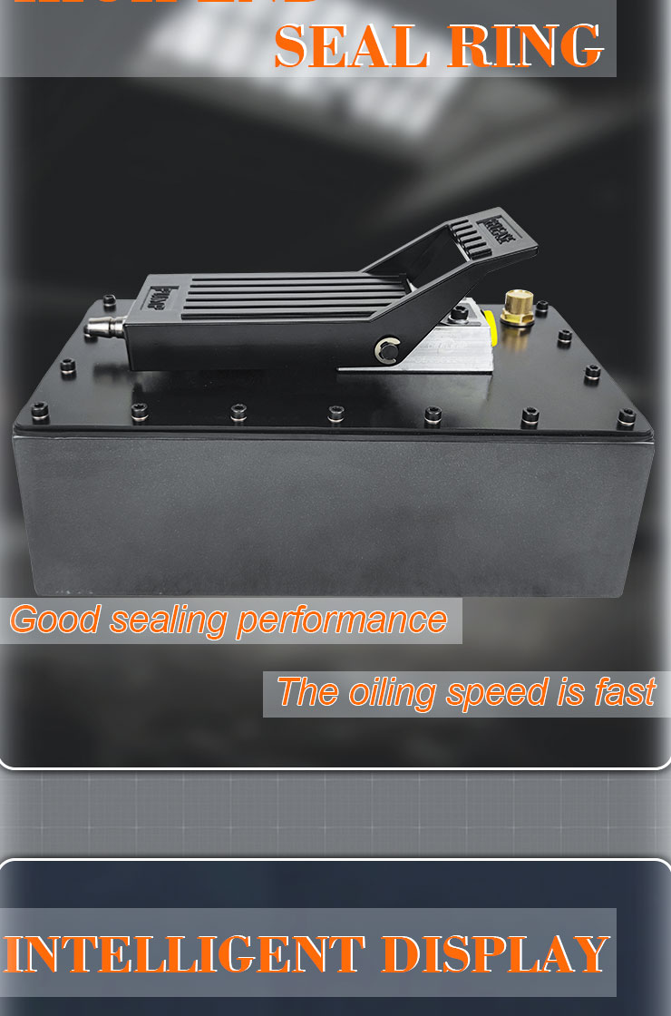 bq da6 hydraulic air pump pneumatic foot pedal with 70 mpa pressure for single acting cylinder-3