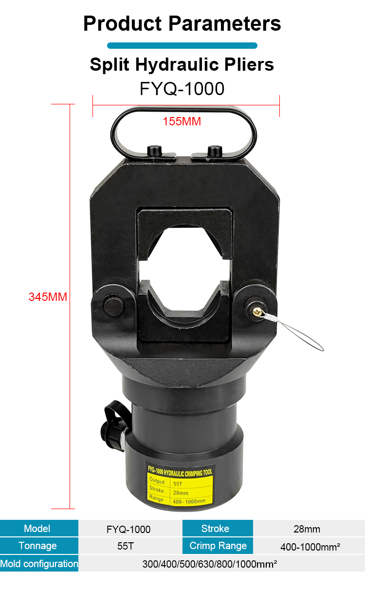 fyq 1000 hydraulic crimping tools crimping head-1