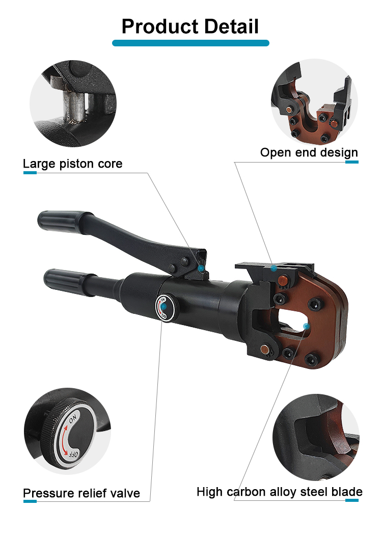 hydraulic steel wire rope cutter cable cutter acsr cutter cpc 20a-2