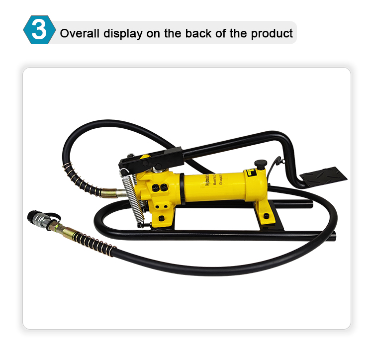 cfp 800 portable hydraulic foot pump 700bar high pressure metal construction for industrial oil transfer oem support-6