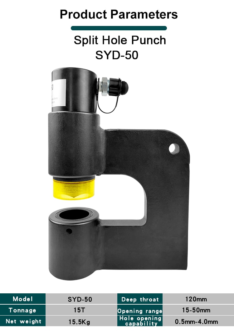 syd 50 portable hydraulic hole digger for stainless steel plate-1