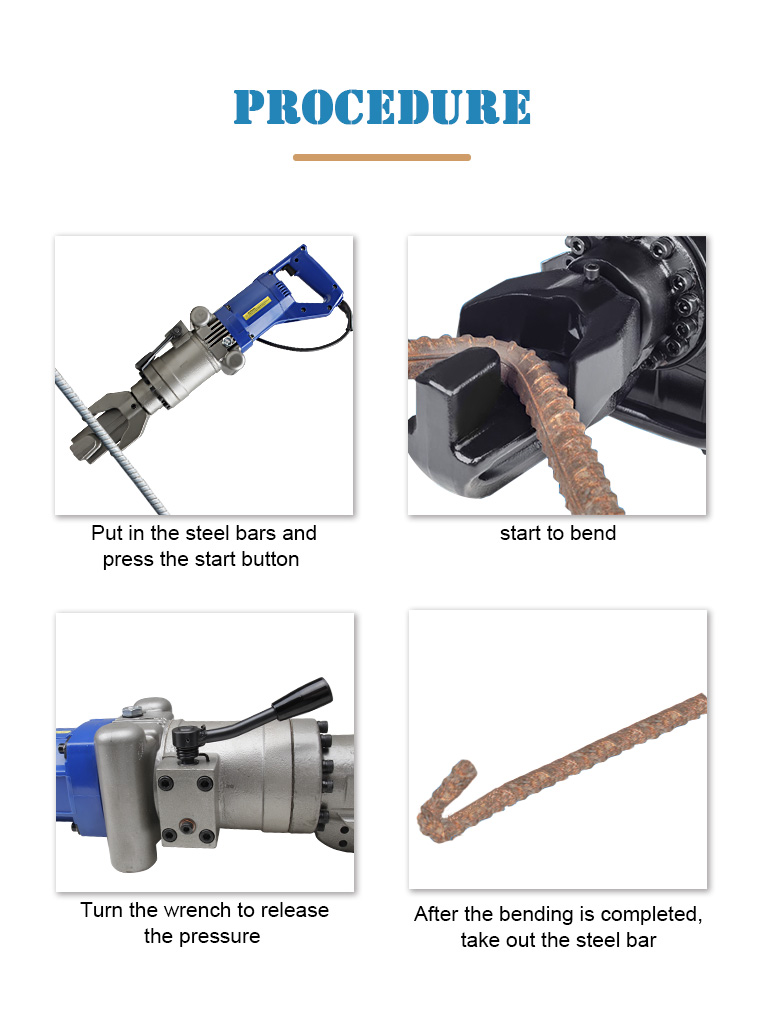 rb 16 portable electric rebar bender 16mm bending tool-3