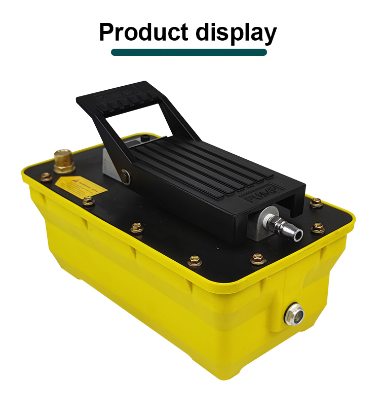 bq da2 pneumatic hydraulic foot pedal air pump with 70 mpa hydraulic pressure for single acting cylinder-7
