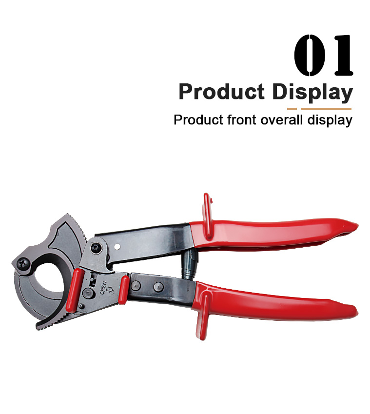 cc 325 industrial grade ratchet cable cutter oem  odm support for cu al 240mm-5