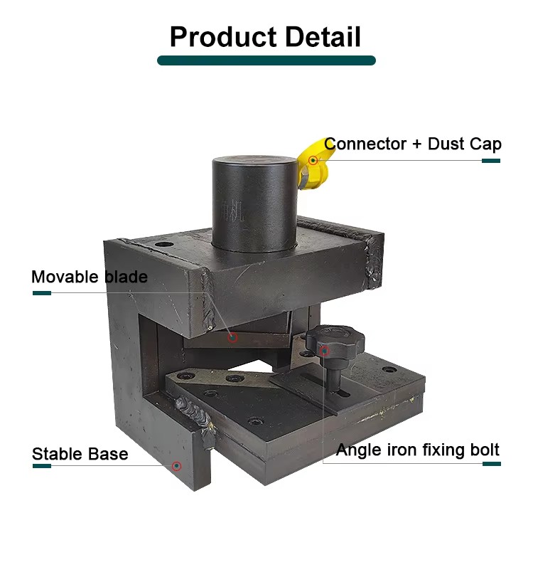 cac 75c hydraulic angle iron cutting machine hydraulic angle steel processing machine can be cut triangle and rectangle-2
