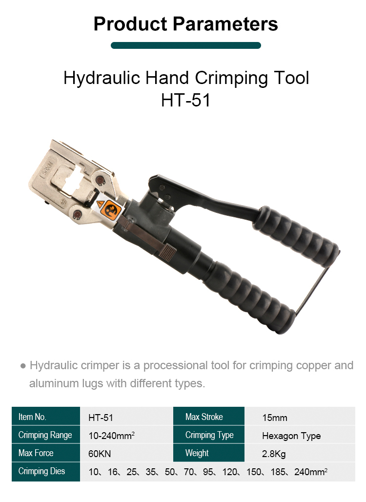 ht 51 hydraulic crimping tools crimping pliers plier-1