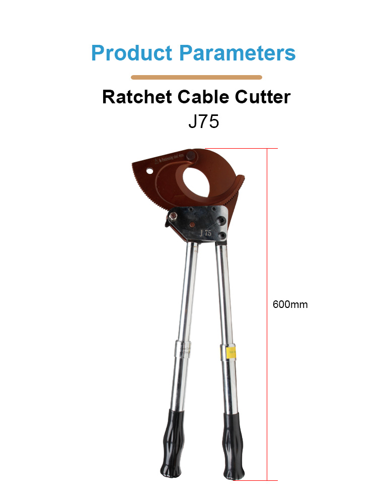 manual cable cutting tool ratchet cable cutter j75920-1