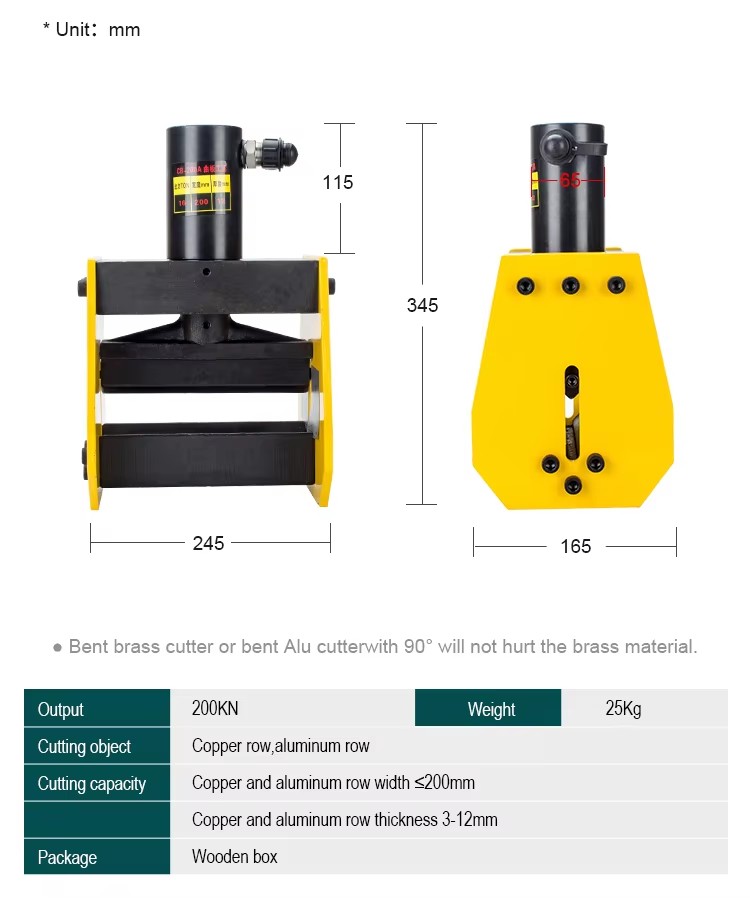 cb 200a hydraulic copper busbar bending machine-2