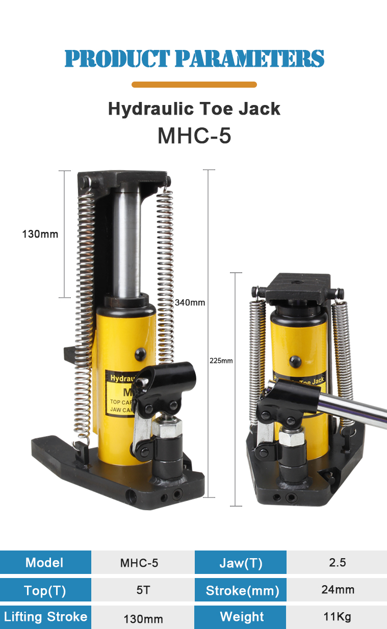 mhc 5 hydraulic toe jack 5ton claw jack-1