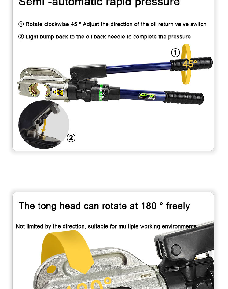 hot sale ep 430 manual crimp plier crimper 50 400mm2 with strap safety set hydraulic electric cable lug crimping tool-5