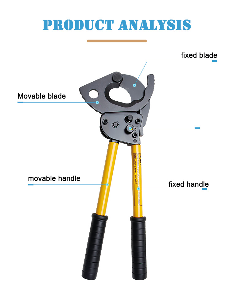 cc 400 heavy duty ratchet electric cable cutter tool armored cable wire cutter-2