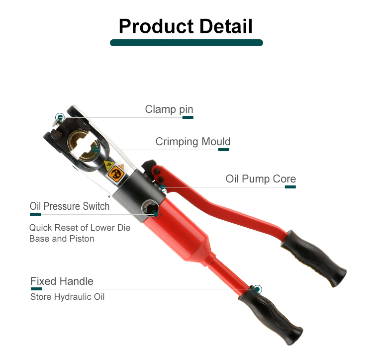 cpo 400 hot selling self contained hydraulic crimping electrical cable press tool-5