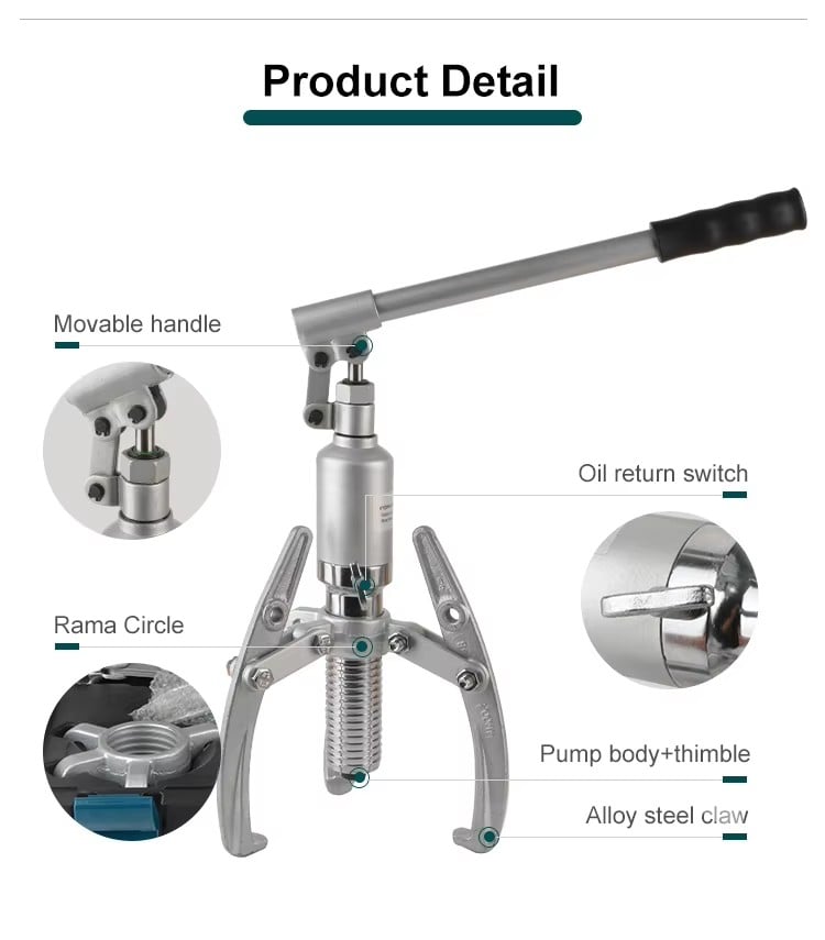 ylx 50 50 ton manual hydraulic bearing puller sizes-5